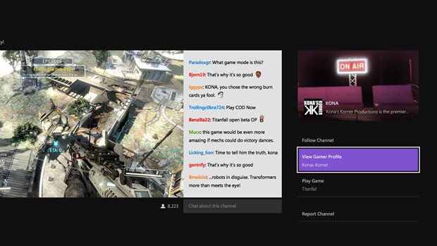 Xbox One Twitch Titanfall